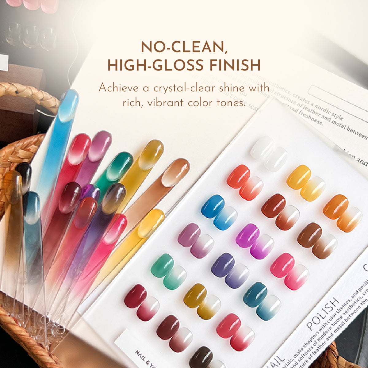 Nail & Yolly Antique Glaze Drawing Gel Palette / 18 Colours