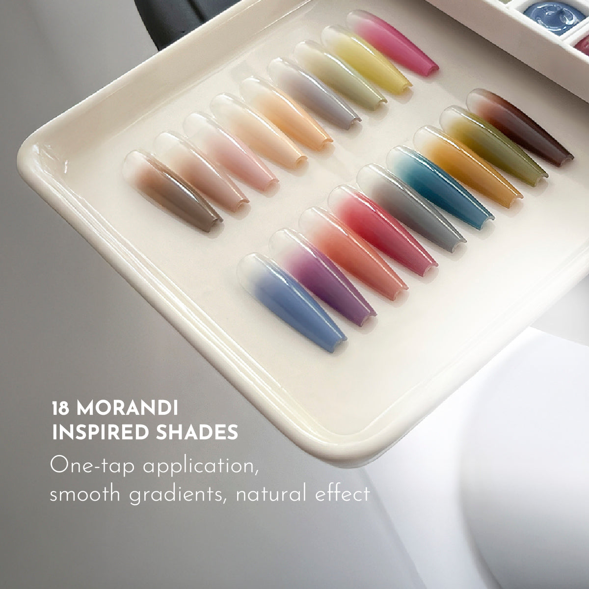 Nail & Yolly Morandi Patting Gel Palette / 18 Colours