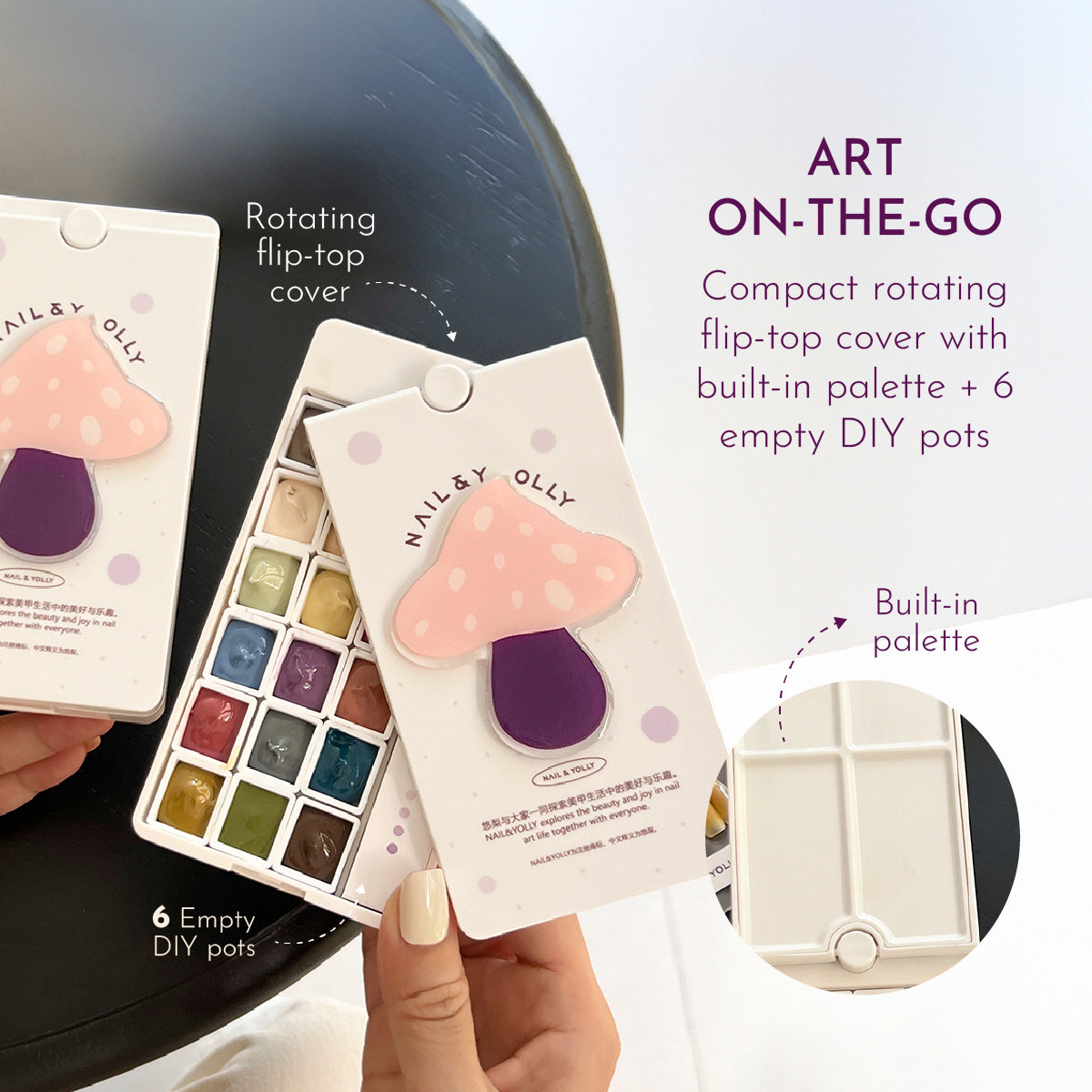 Nail & Yolly Morandi Patting Gel Palette / 18 Colours