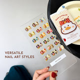 Nail & Yolly Retro Doodle Duck Drawing Gel Palette / 18 Colours