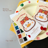 Nail & Yolly Retro Doodle Duck Drawing Gel Palette / 18 Colours