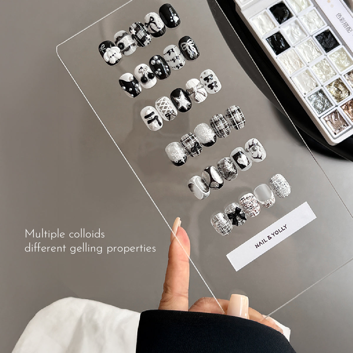 Nail & Yolly Trinket Treasure Textured Gel Palette / 18 Colours