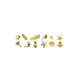 Nail Art Summer Seashells Charms Mix