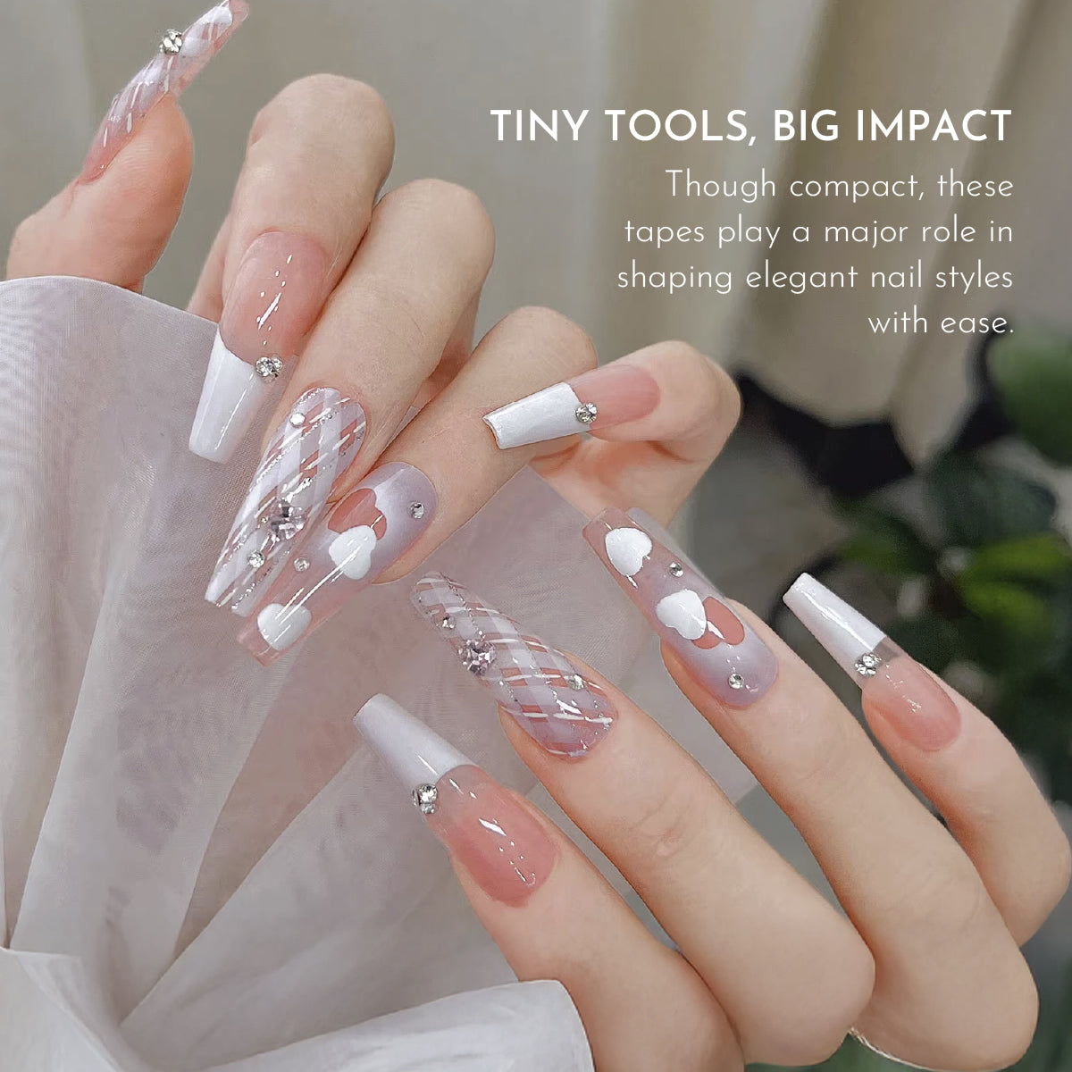 Nail Art Washi Tapes/ 10 Rolls