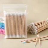 Nail Art Wooden Sticks Cotton Swabs