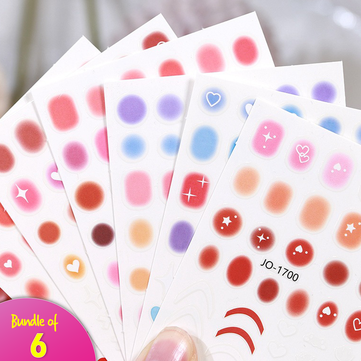 Ombre Gradient Nail Stickers Bundle