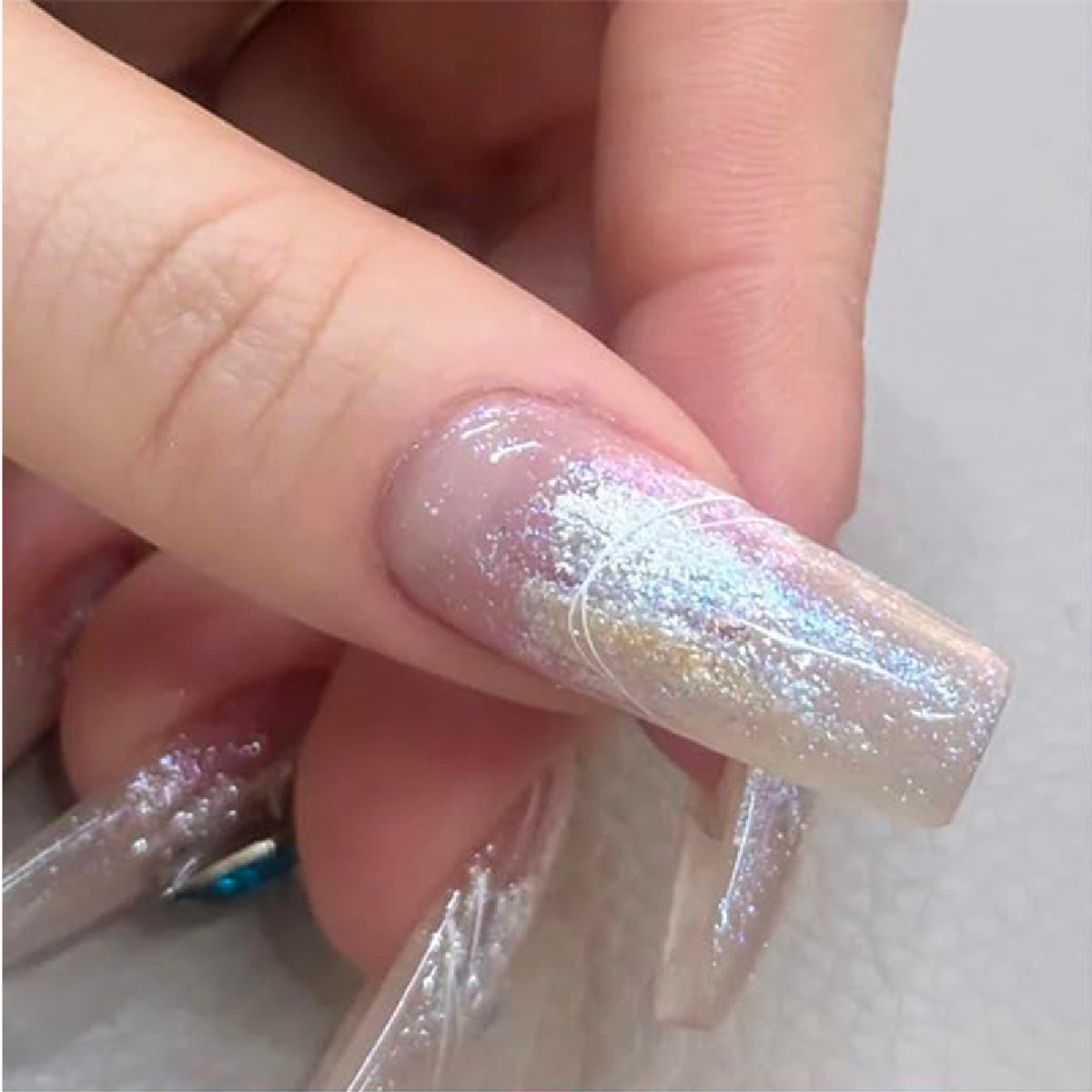 6-in-1 Pearlescent Shimmer Creamy Powder Nail Art Palette