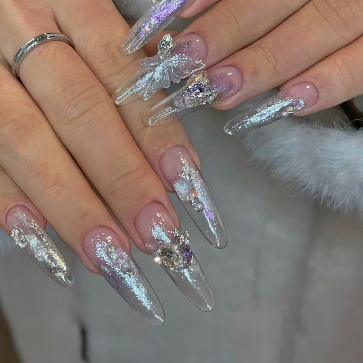 6-in-1 Pearlescent Shimmer Creamy Powder Nail Art Palette