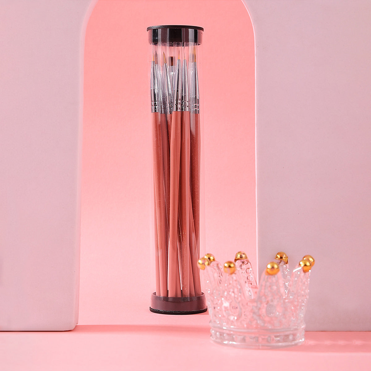Nail Art Tools12 pcs Pink Brush set 2