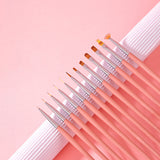 Nail Art Tools12 pcs Pink Brush set