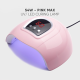 Pink 54W Gel Nail UV/ LED Curing Lamp