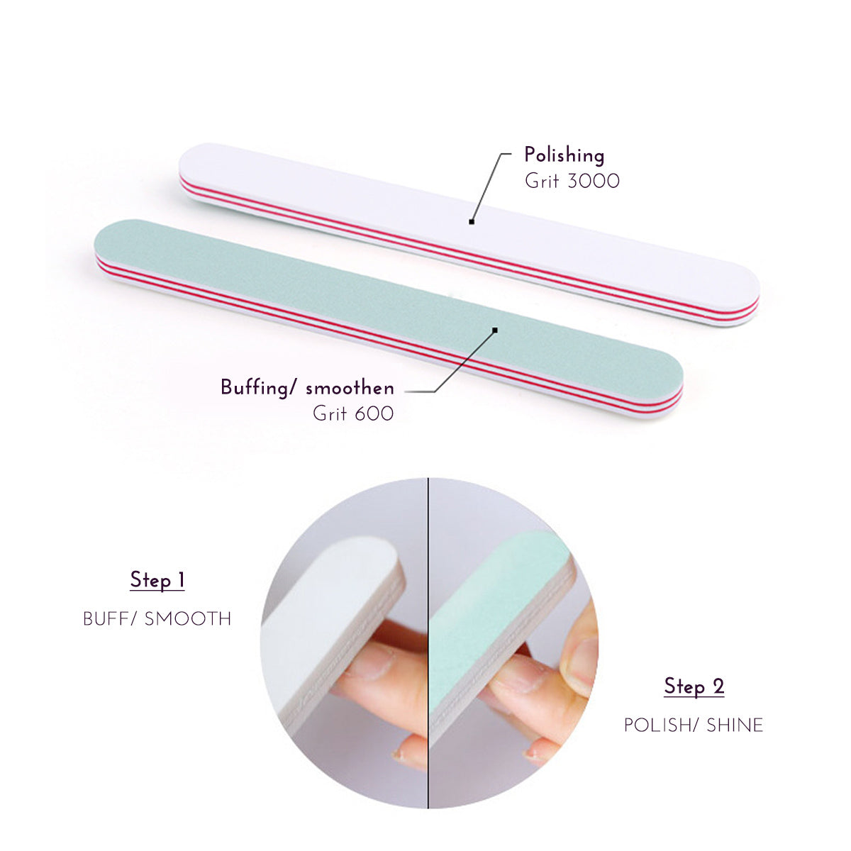 Manicure Essentials Polishing Shine Buffer 3