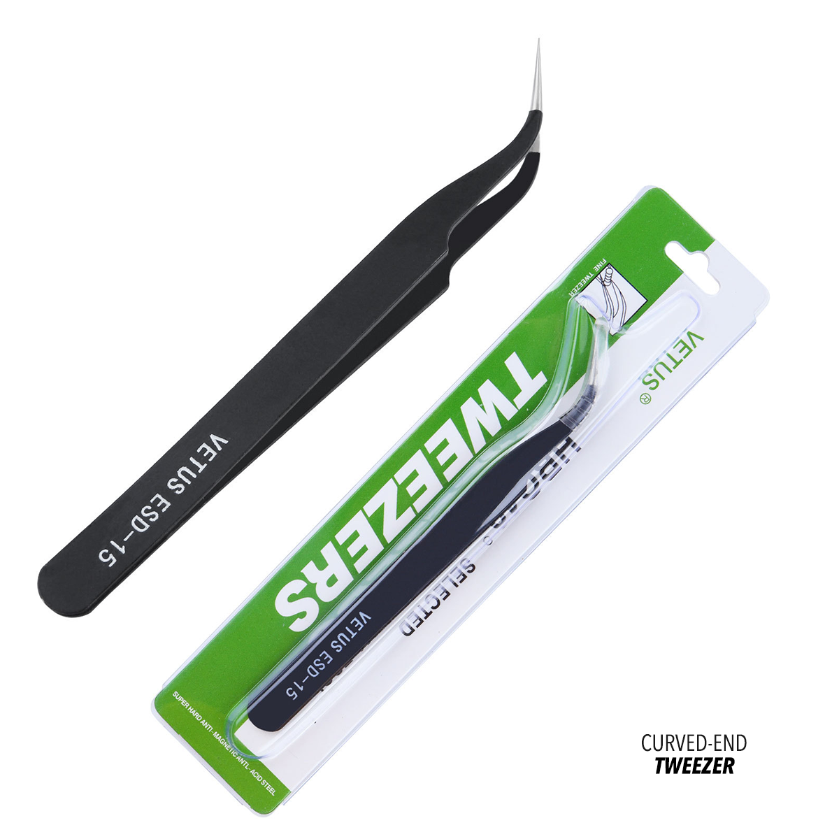Nail Art Rhinestone Tweezer CURVED_TWZ