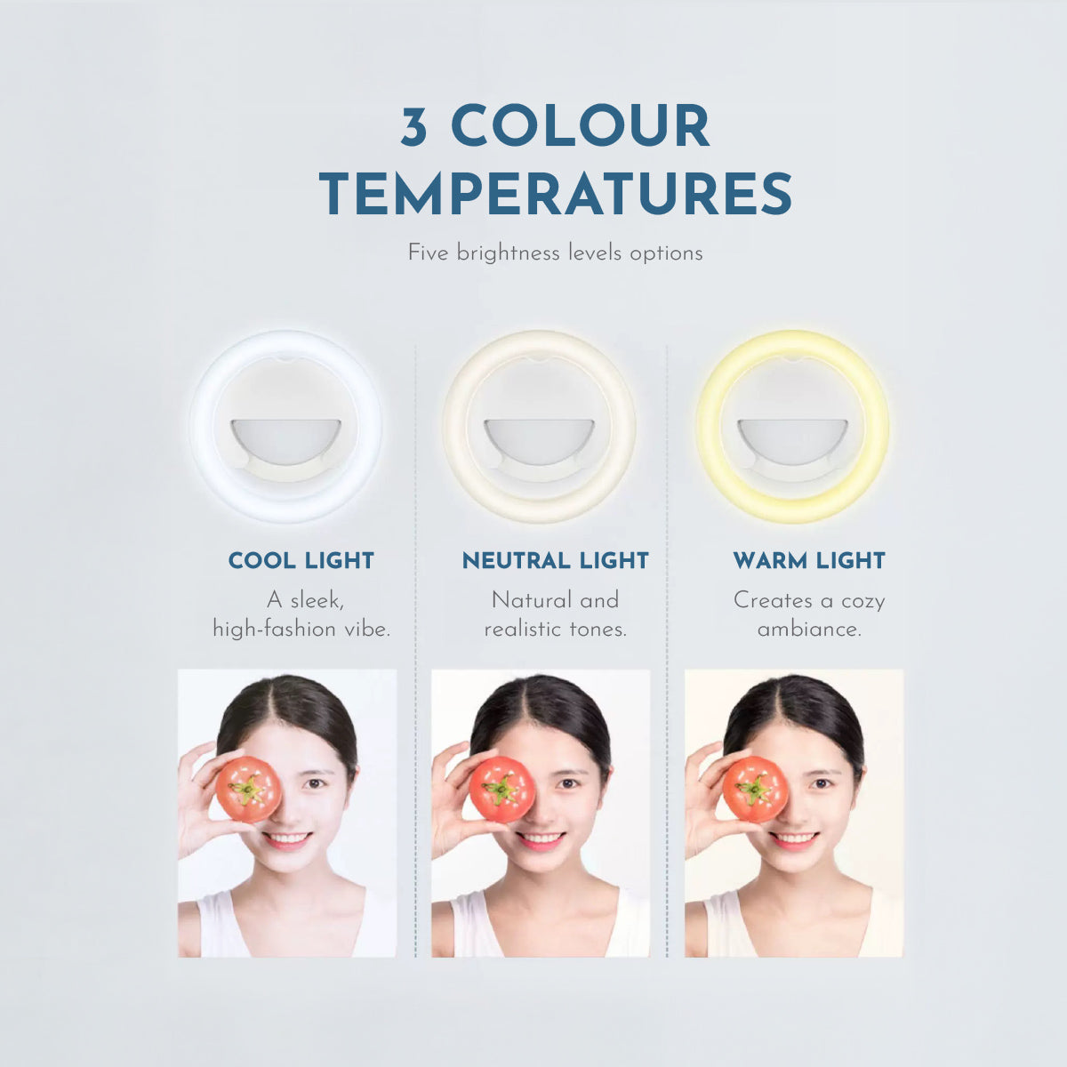 LED Rechargeable Selfie Ring Light