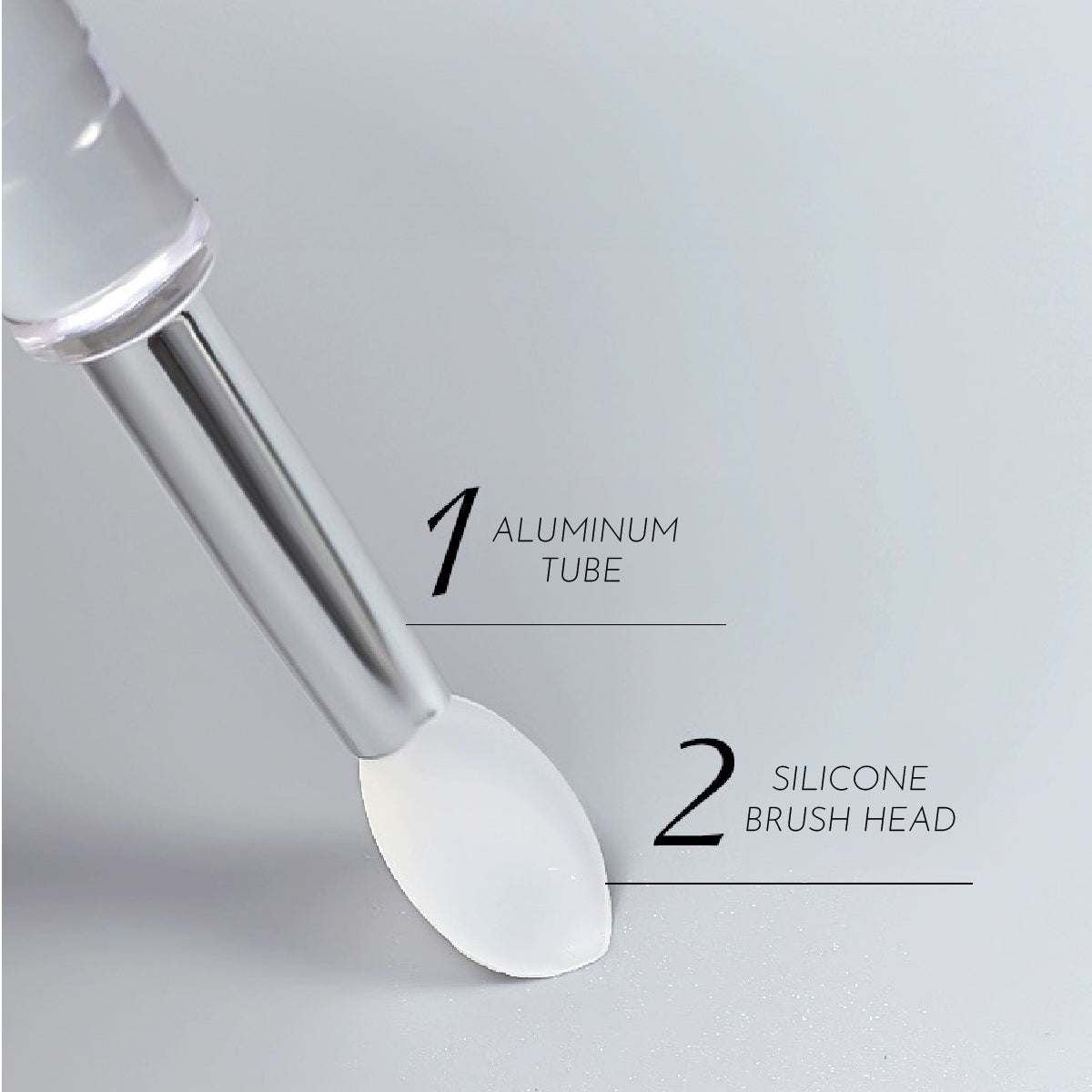 Nail Art Tools Silicon Chrome Powder Applicator Listing 3