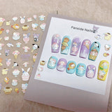 TENSORKuromi_Friends5DNailStickersA4