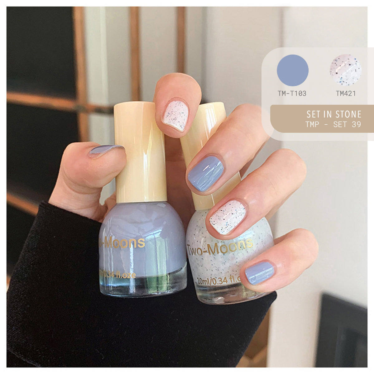 Two Moons Nail Polish Oil Pairs TMP Set39 Set In Stone