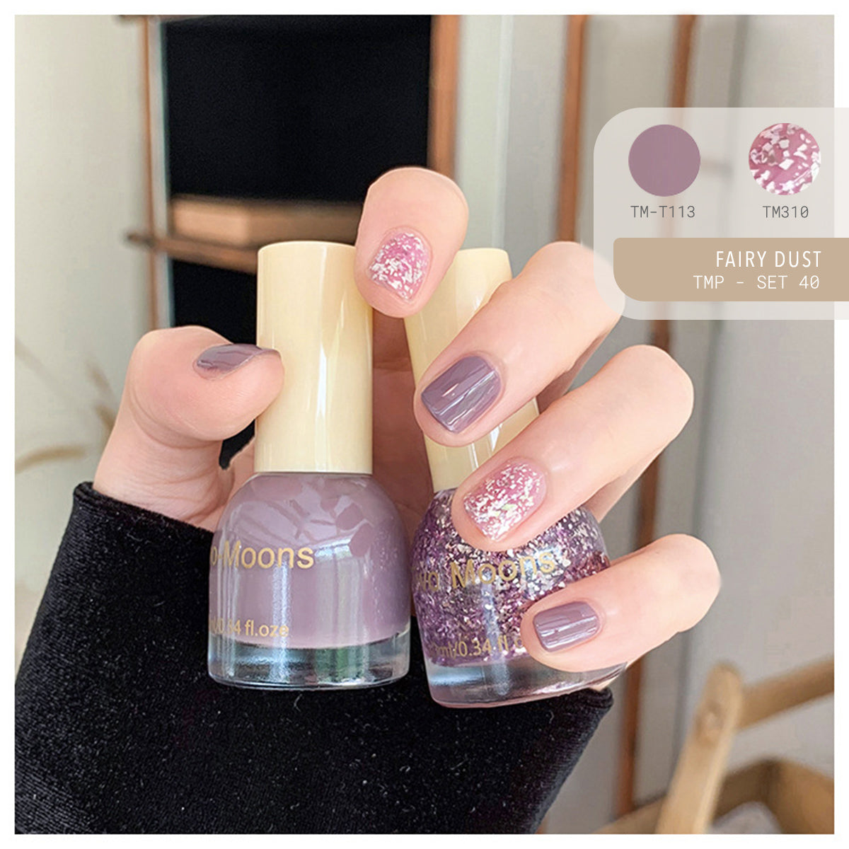 Two Moons Nail Polish Oil Pairs TMP Set40 Fairy Dust