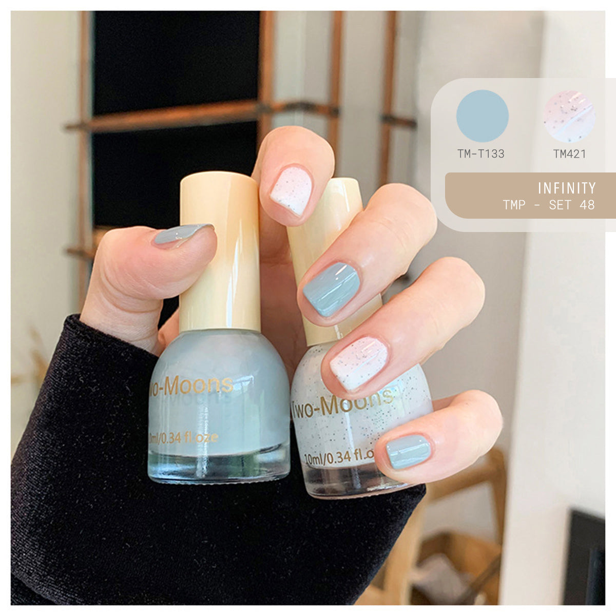 Two Moons Nail Polish Oil Pairs TMP Set48 Infinity
