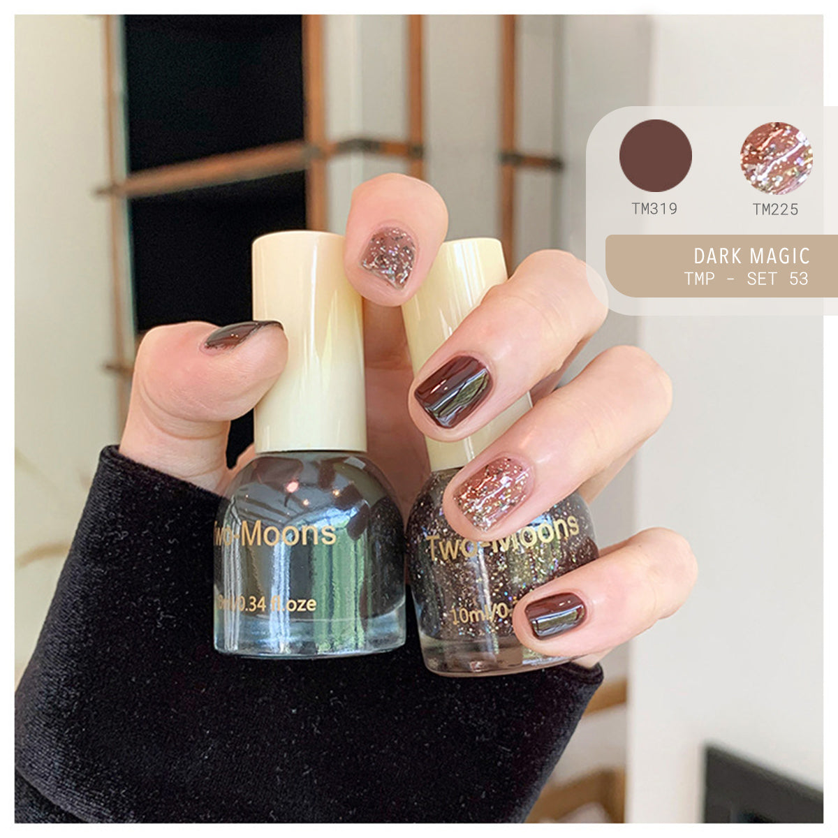 Two Moons Nail Polish Oil Pairs TMP Set53 Dark Magic