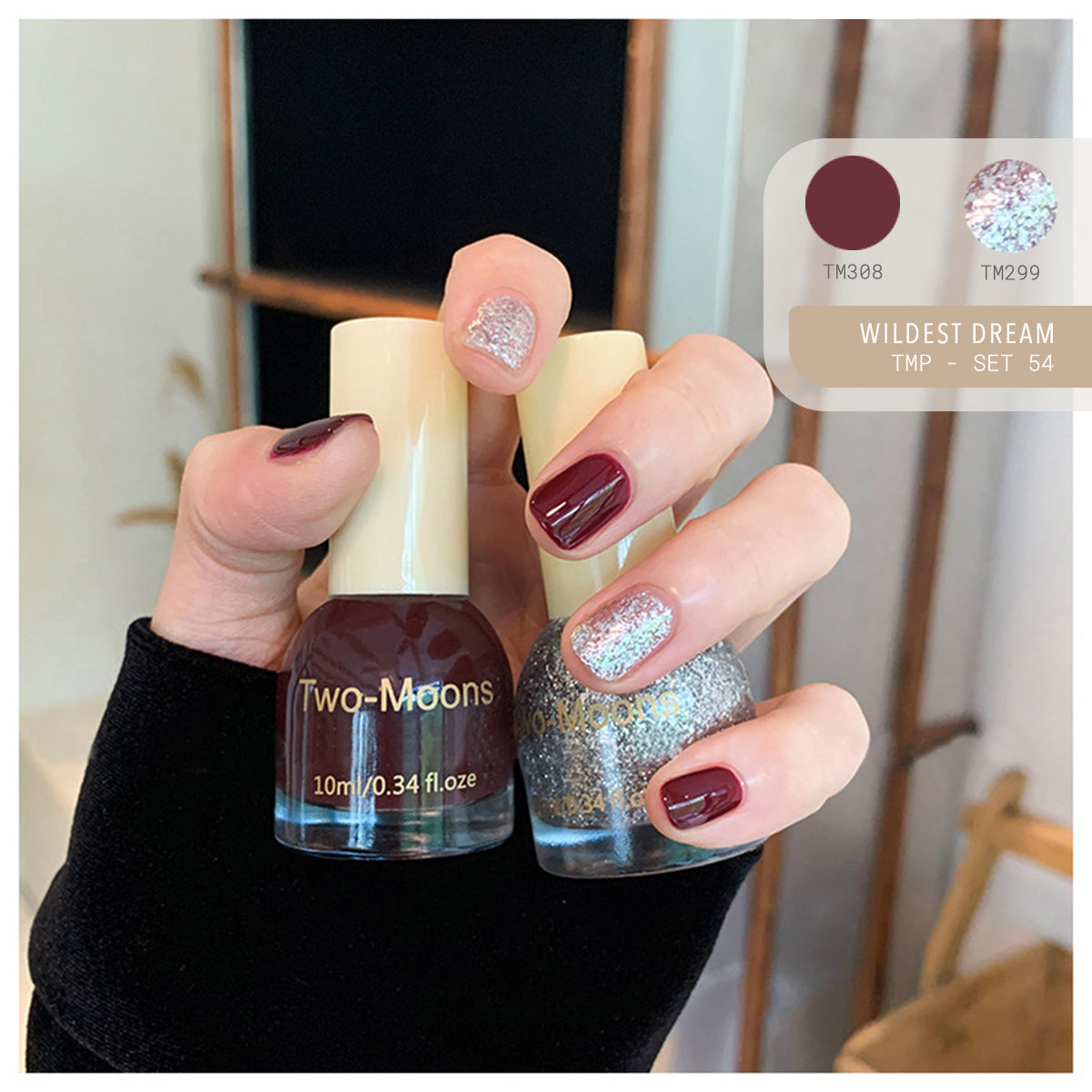 Two Moons Nail Polish Oil Pairs TMP Se54 Wildest Dream