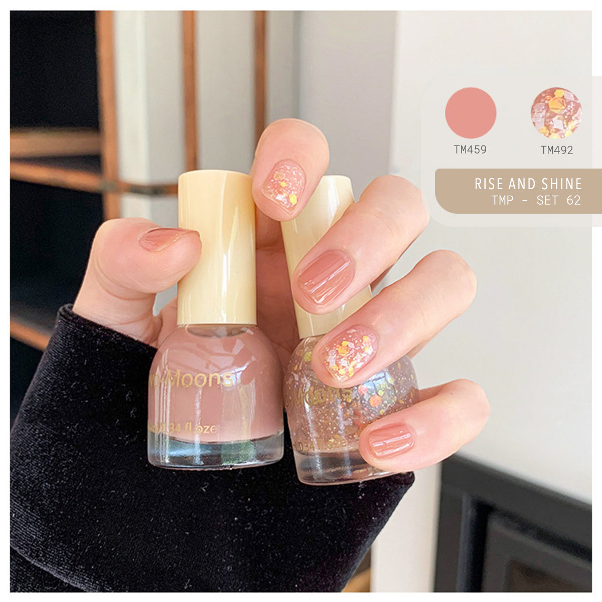 Two Moons Nail Polish Oil Pairs TMP Set62 Rise And Shine