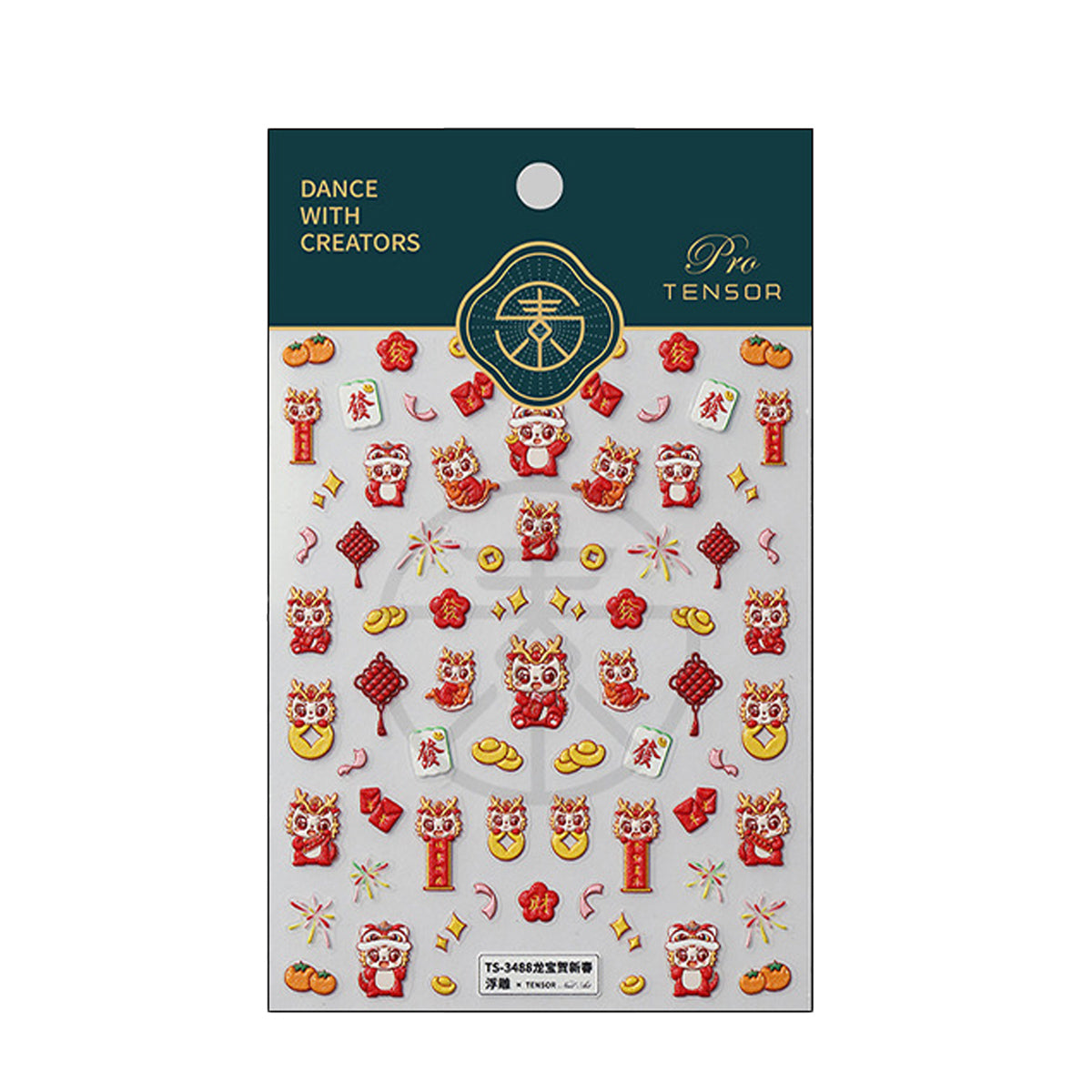 CNY 5D Nail Art Stickers