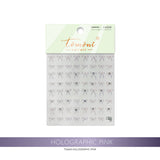Minimalist Coquette Chrome Nail Art Stickers