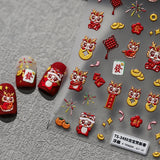 CNY 5D Nail Art Stickers