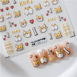 Tensor Cartoon Series 5D Nail Stickers