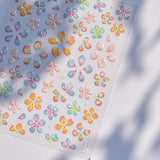 Blooming Garden Floral 5D Nail Art Stickers