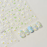 Blooming Garden Floral 5D Nail Art Stickers