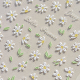 Blooming Garden Floral 5D Nail Art Stickers