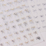 Minimalist Coquette Chrome Nail Art Stickers