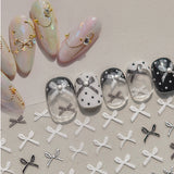Ribbon Bow Tie Coquette Nail Art Stickers