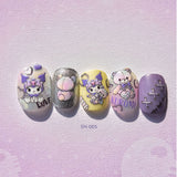 Kuromi And Friends 3D Nail Art Stickers
