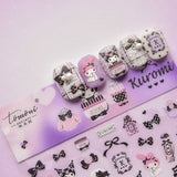 Kuromi And Friends 3D Nail Art Stickers