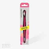Manicure Pusher Gummy with Silicone Handle UNIQ 10 TYPE 3 (Rounded Narrow Pusher and Cleaner)