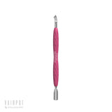 Manicure Pusher Gummy with Silicone Handle UNIQ 10 TYPE 4.2 (Rounded Narrow Pusher and Bent Blade)