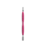 Manicure Pusher Gummy with Silicone Handle UNIQ 10 TYPE 5 (Rounded Narrow Pusher and Straight Blade)