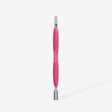 Manicure Pusher Gummy with Silicone Handle UNIQ 10 TYPE 5 (Rounded Narrow Pusher and Straight Blade)