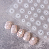 White Ombré  Nail Art Stickers