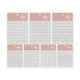 White Ombré  Nail Art Stickers