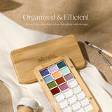 Wooden Painters Mixing Palette / 24 Wells