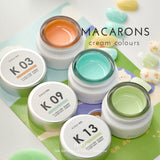 Xi Hui Donut Macaron Sequins Pot Gel Polish A6