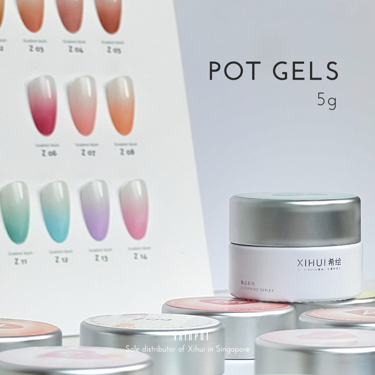 Xi Hui Gradient Blush Cream Pot Gel Polish A2