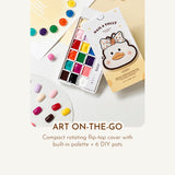 NAIL & YOLLY Doodle Duck Drawing Gel Palette / 18 Colours