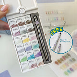 NAIL & YOLLY Frappuccino Shimmer Pearl Gel Palette / 18 Colours