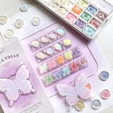 Nail & Yolly Luminous Glow Texture Gel Palette / 18 Colours