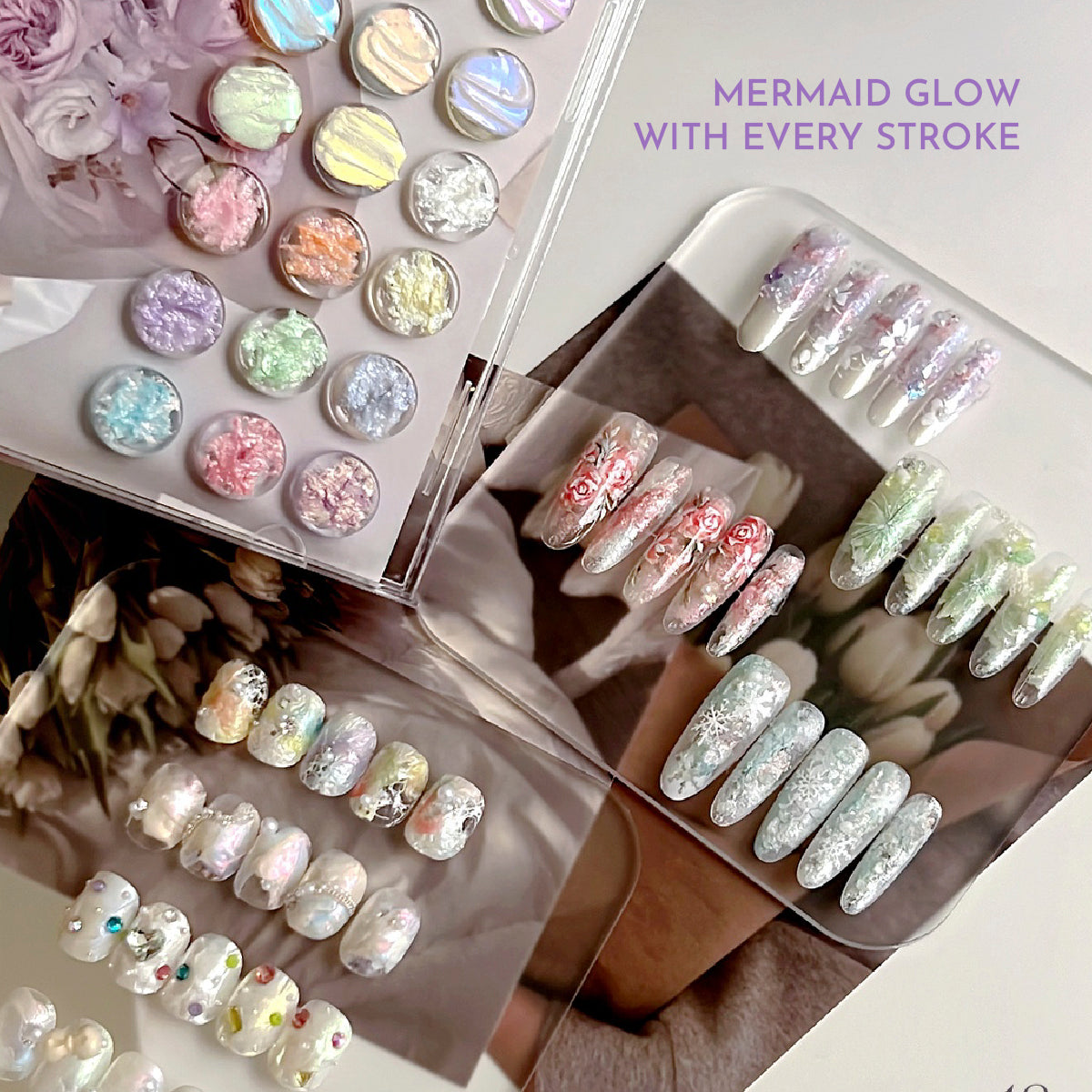 Nail & Yolly Luminous Glow Texture Gel Palette / 18 Colours